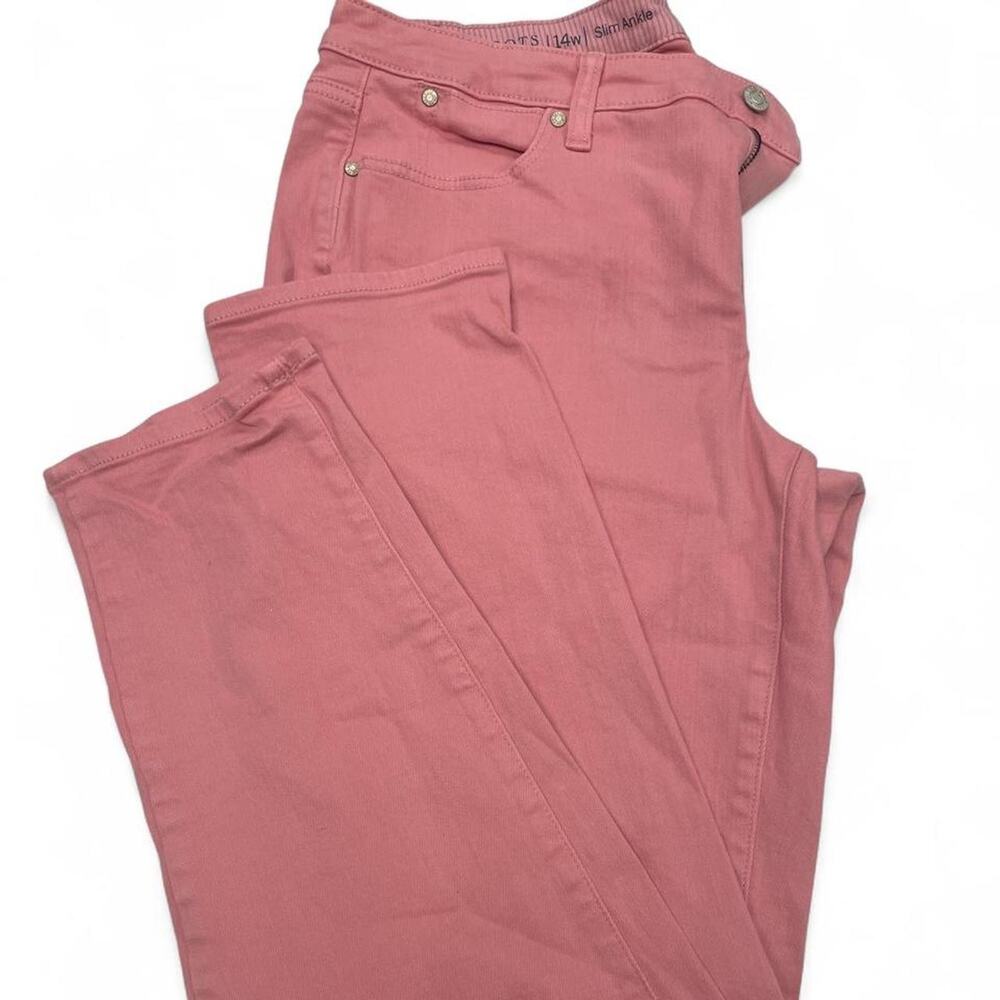Talbots pink jeans size 14
